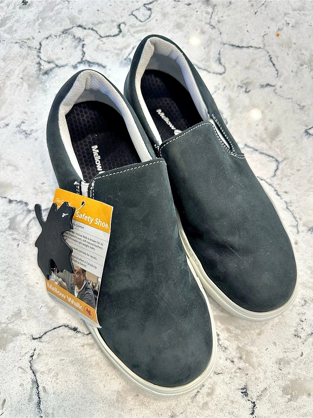 Mellow Walk Jessica Safety Sneakers Black US 8E NWT